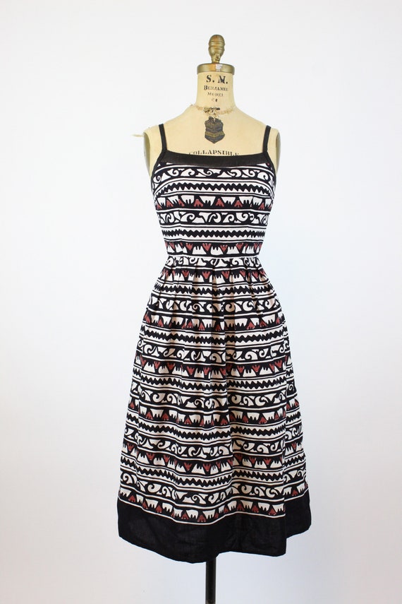 1970s Lanz halter dress xs | vintage batik dress … - image 2