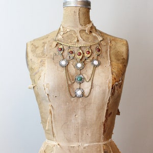 1970s EGYPTIAN gold bib CHOKER MASSIVE necklace new spring summer image 2