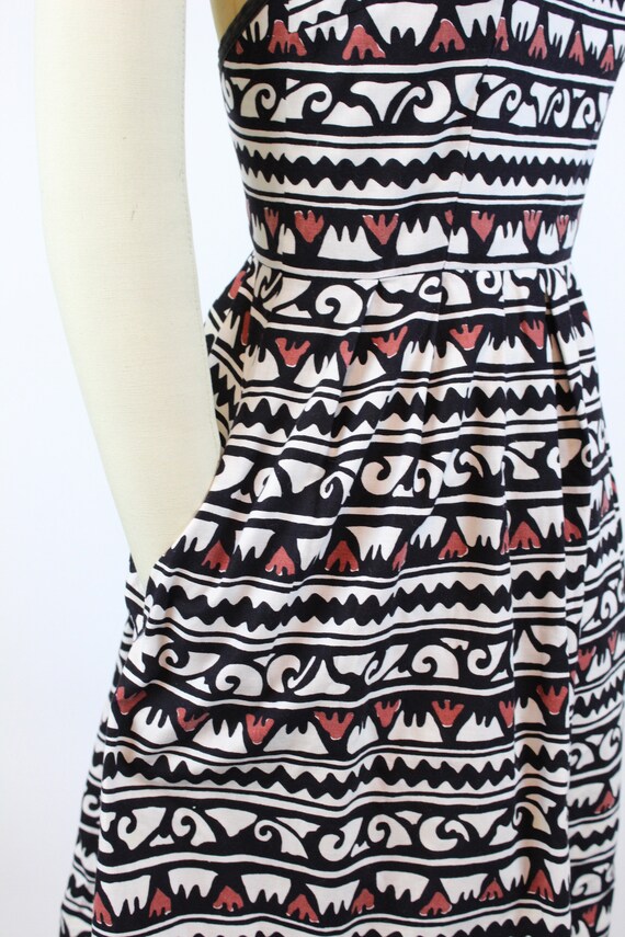 1970s Lanz halter dress xs | vintage batik dress … - image 5