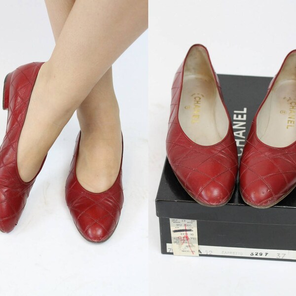 vintage chanel flats