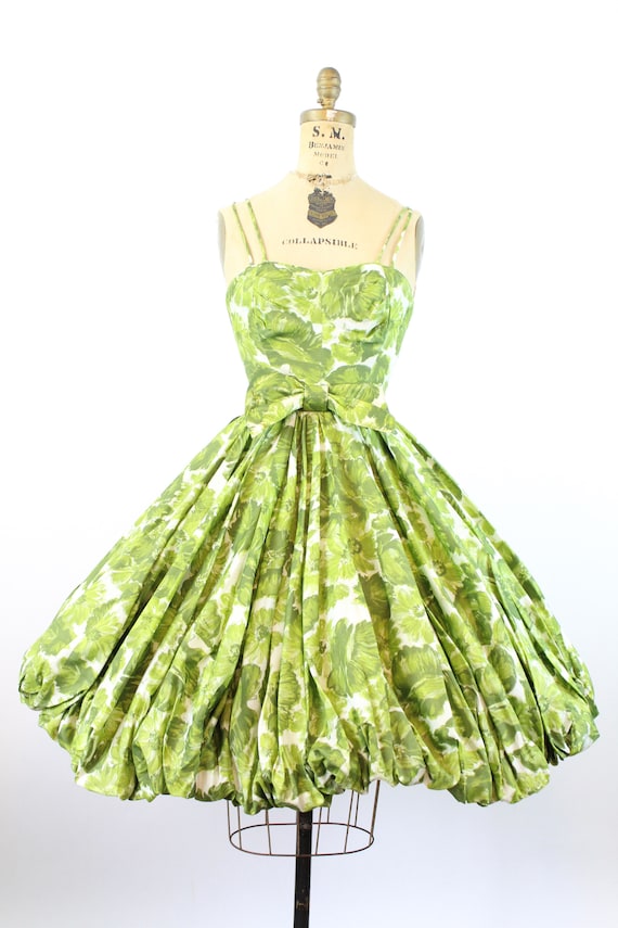 1950s JULIE MILLER dress bubble hem xs | new spri… - image 2