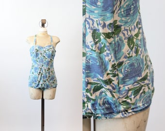1950s 1959 documented JANTZEN ROSE swimwear small medium | new spring summer