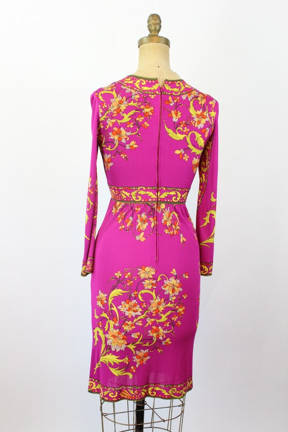 1960s 1970s EMILIO PUCCI magenta chartreuse SILK … - image 8