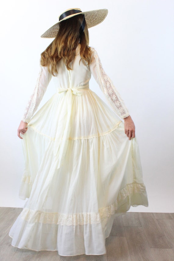 1970s GUNNE SAX peasant maxi wedding dress xs | new f… - Gem