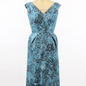 1950s Adele Simpson sarong dress xs vintage cotton floral dress new in image 2