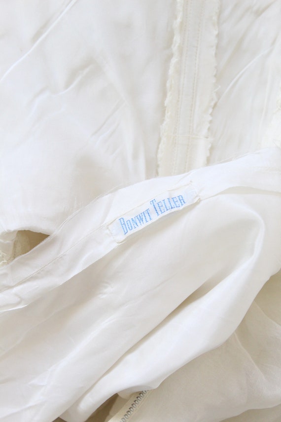 1950s BONWIT TELLER organza broderie anglaise wed… - image 10