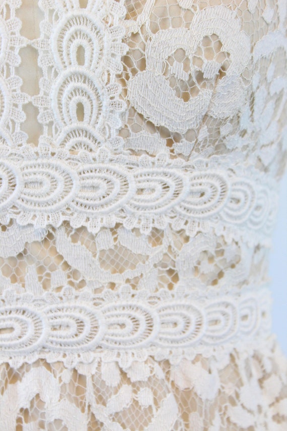 1970s VICTOR COSTA lace wedding dress xs | new sp… - image 5