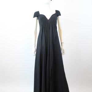 1970s 1971 JOHN KLOSS grecian dress jersey maxi small medium new winter image 3