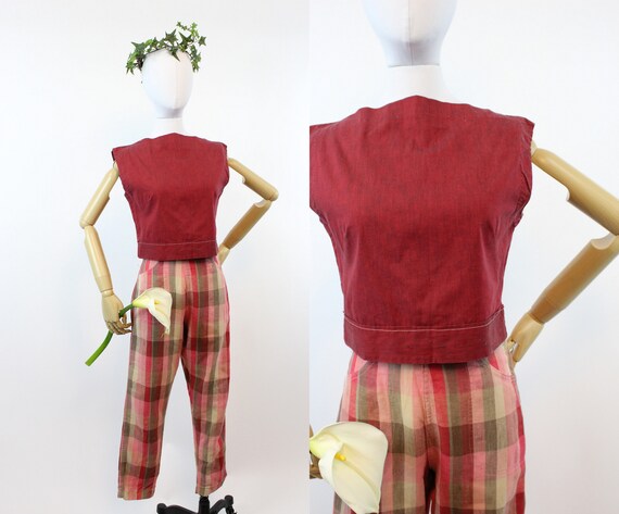 1950s play set | vintage sportswear cigarette pant