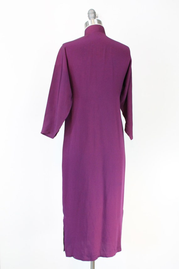 1940s sequin dress cheongsam | vintage purple ray… - image 5