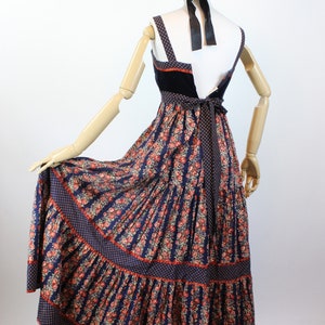 1970s GUNNE SAX Cabbage Rose Corset Maxi Dress Xss | New Spring Summer ...