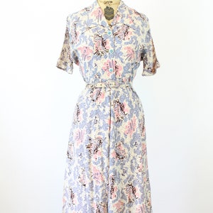 1940s WOMEN STATUE novelty print dress medium new spring summer image 2