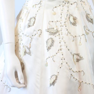 1950s RARE Ceil Chapman rhinestone beaded dress xs new winter image 4