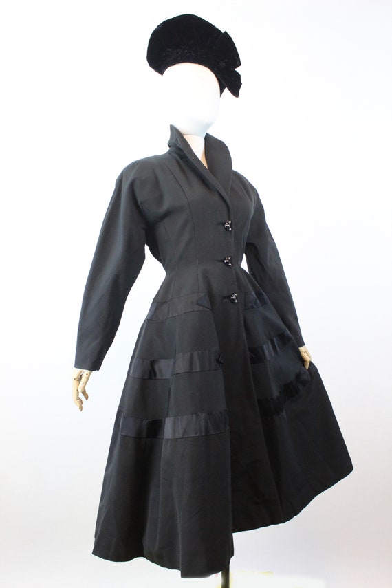 1950s PRINCESS faille dolman sleeve coat xs | new… - image 7