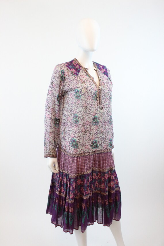 1970s Adini caftan cactus print small  | vintage … - image 8