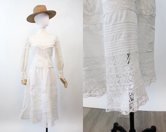 EDWARDIAN skirt all sizes DRAWSTRING cotton | new spring summer