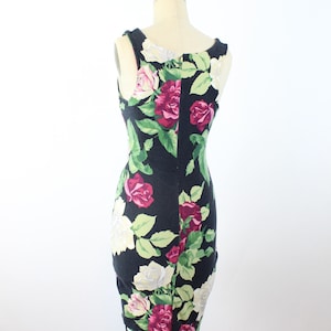 1980s PUNK Betsey Johnson ROSE PRINT dress small new spring summer image 8