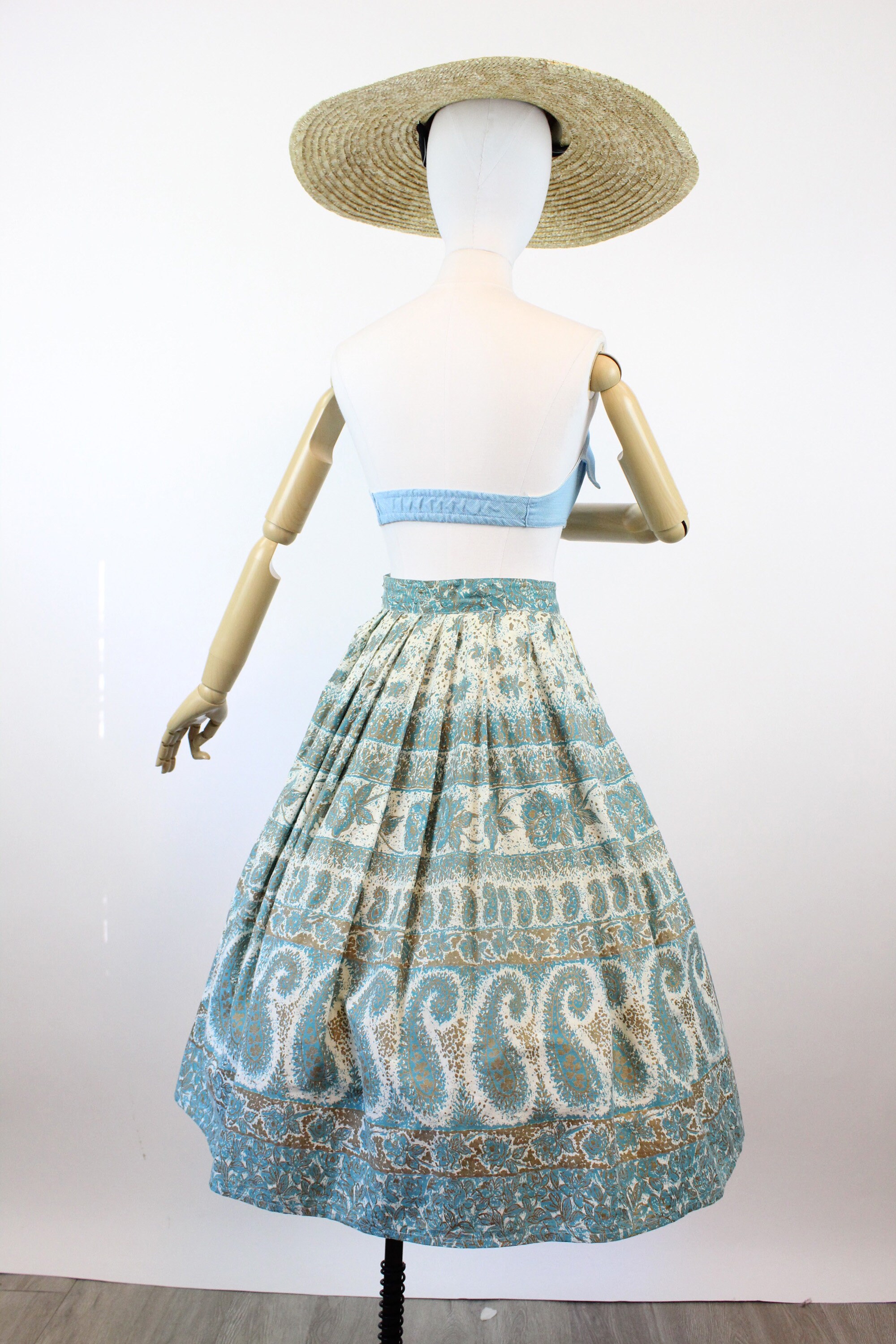 50’s Metallic Striped Skirt