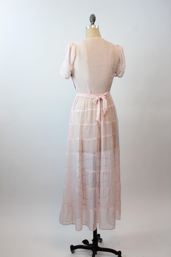 Vintage 1940s Pale Blue Deadstock Dress by Colonial Silver Seal Frocks | MEDIUM
