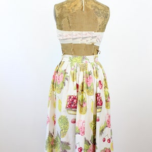 1950s CHERRY pear fruit novelty print skirt xs new spring summer image 8