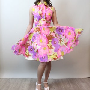 1960s COCO california chiffon dress xs | new spring summer image 5