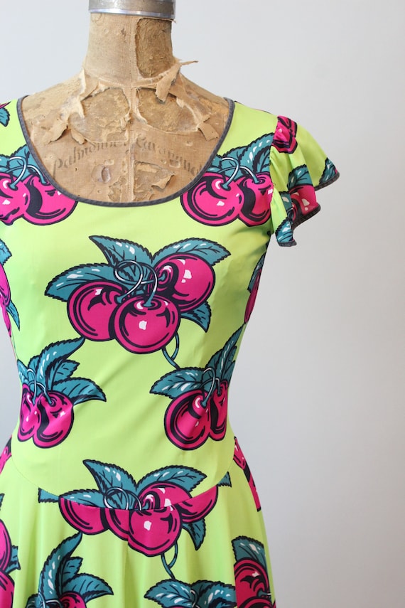 1971 1970s RARE ALLEY CAT Betsey Johnson cherry print… Gem