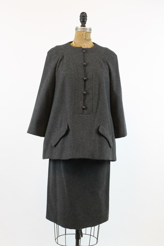 1960s Geoffrey Beene suit xs | trapeze tunic top … - image 3