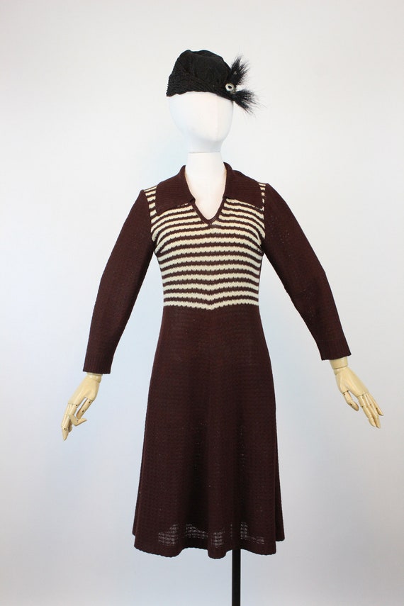 1970s does 1930s knit dress small medium | new kn… - image 2