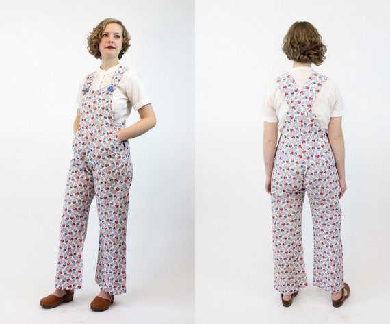 1920s beach pajamas | art deco overalls cotton jum