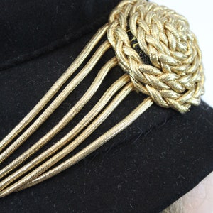 1940s turban hat wool gold bullion high profile image 4