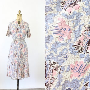 1940s WOMEN STATUE novelty print dress medium new spring summer image 1