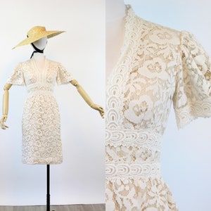 1970s VICTOR COSTA lace wedding dress xs new spring summer image 1