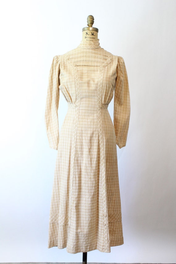 ANTIQUE 1905 edwardian COTTON dress xxs | new fall - image 2