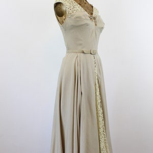 1940s LINEN and LACE dress small new spring summer summer image 7