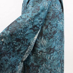 1950s Adele Simpson sarong dress xs vintage cotton floral dress new in image 3