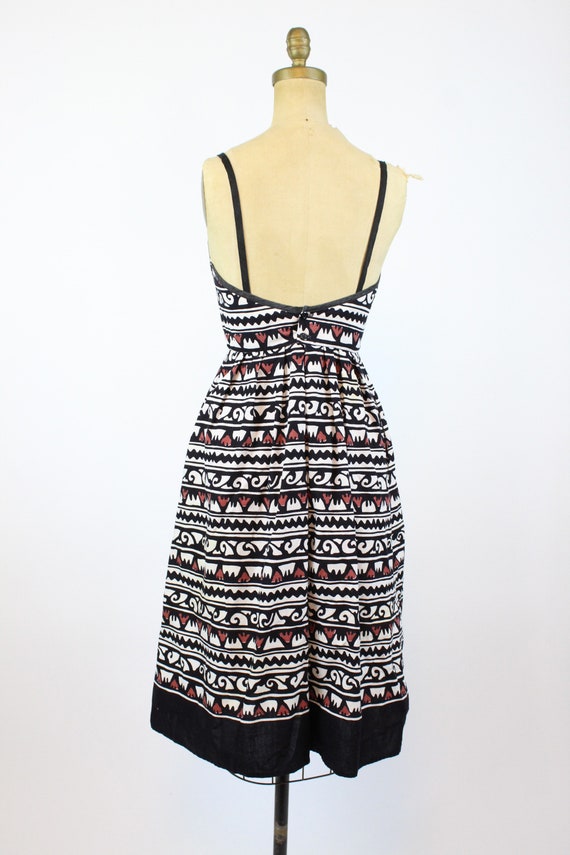 1970s Lanz halter dress xs | vintage batik dress … - image 8