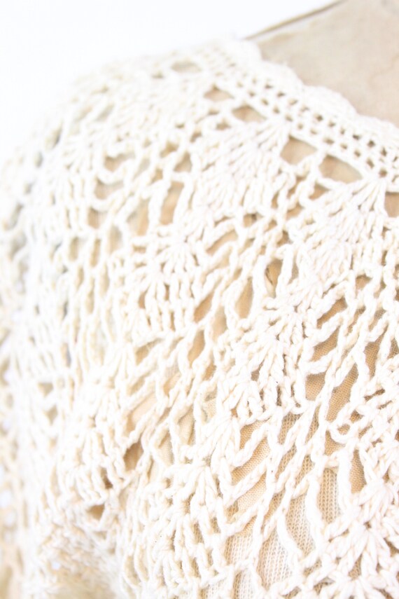 1930s IVORY knit dress small | new spring summer - image 6