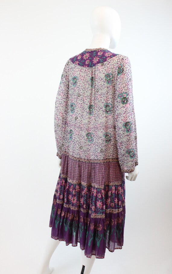 1970s Adini caftan cactus print small  | vintage … - image 9