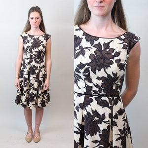 1950s I MAGNIN cotton pique dress xs new spring summer image 1