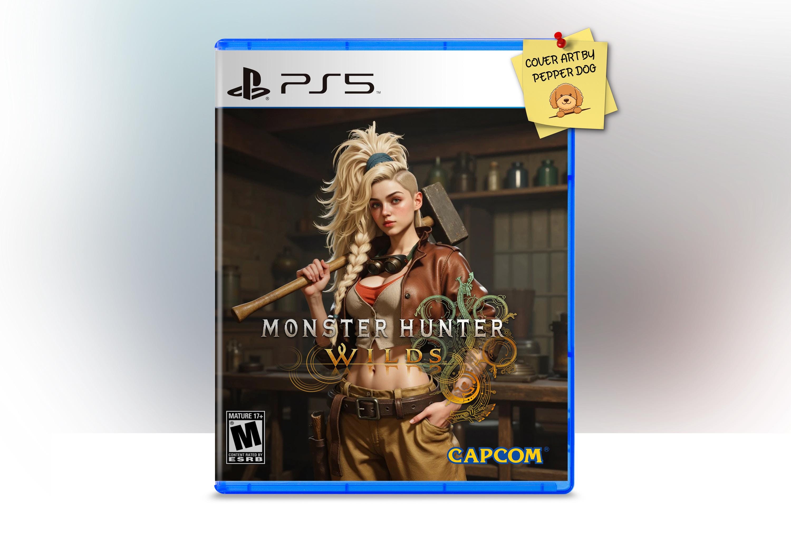 Monster Hunter Wilds - PS5 Cover Art Ersatz｜Mit Case｜ KEIN SPIEL