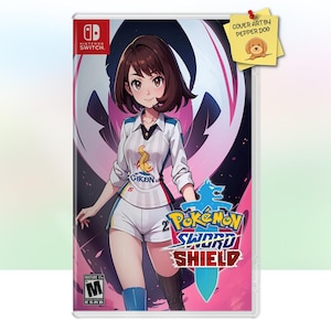Pokemon Spada Scudo - Nintendo Switch COVER ART Sostituzione｜Con custodia｜Nessun gioco