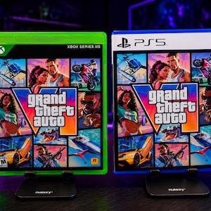 Grand Theft Auto 6 VI – GTA PS5 & Xbox Series X/S Cover-Artwork mit Disc-Hülle | Kein Fan-Design