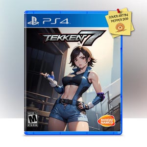 Può includere: Custodia del gioco per PS4 di Tekken 7. La copertina presenta un personaggio femminile in abito blu. La custodia del gioco è blu con il logo PS4 in alto. Il gioco è classificato M per Mature.
