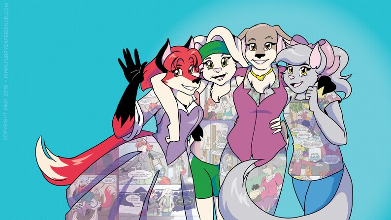 Girls of Furry Experience Wallpaper Collection image 1