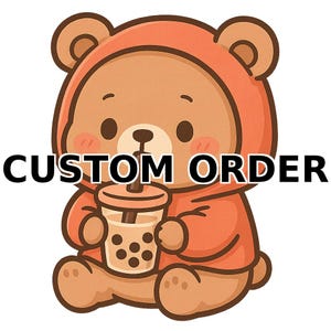 Benutzerdefinierte PNG-Bestellung | Personalisierte Digitale Aufkleber | Beliebiges Thema oder Charakter | Auf Bestellung Clipart | Kawaii,Karikatur, Chibi Art