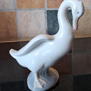 NAO by Lladro, standing white duck vintage 1970s