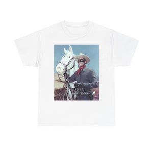 Das Lone Ranger Unisex T-Shirt aus schwerer Baumwolle