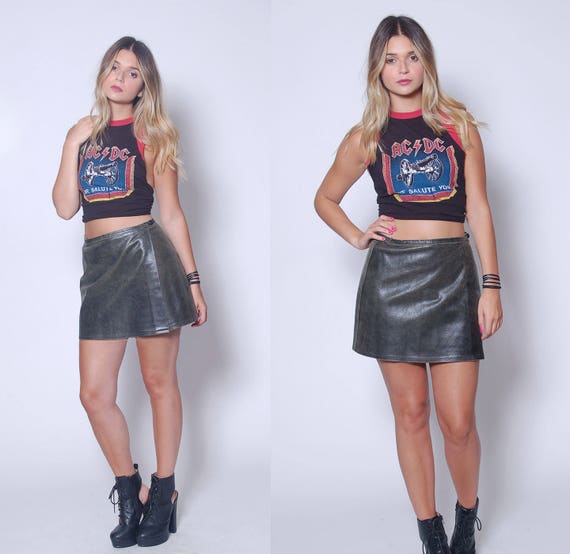 Etsy leather skirt Clearance