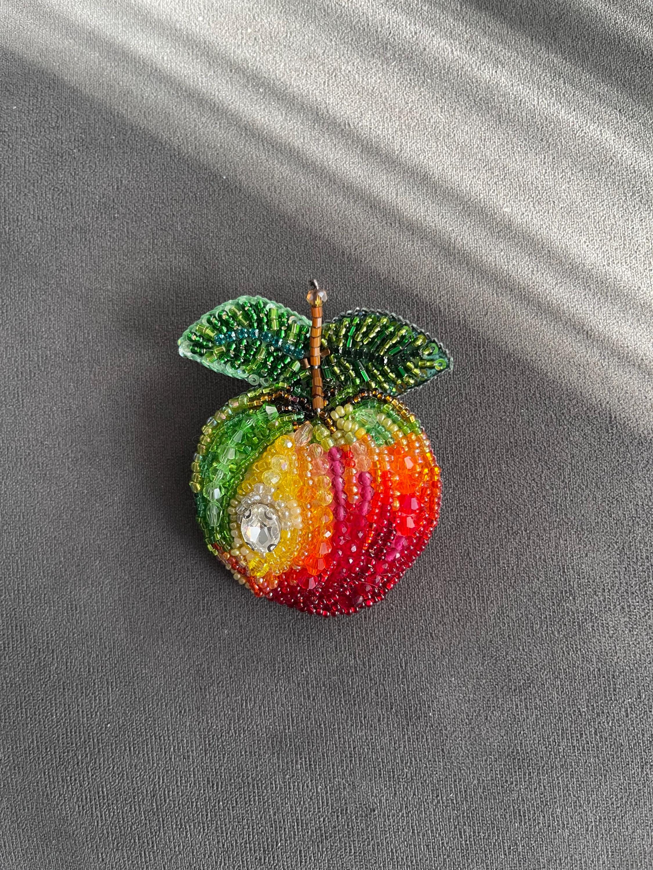 Real Apple Brooch Trovelore Apple Brooch Burford Garden