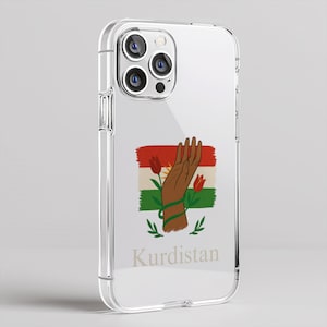 Kurdistan Phone Case, Kurdistan Flag Design, Protective Cover for iPhone, Samsung, Gift for Kurds, Patriotic Phone Accessory, Kurdistan Case